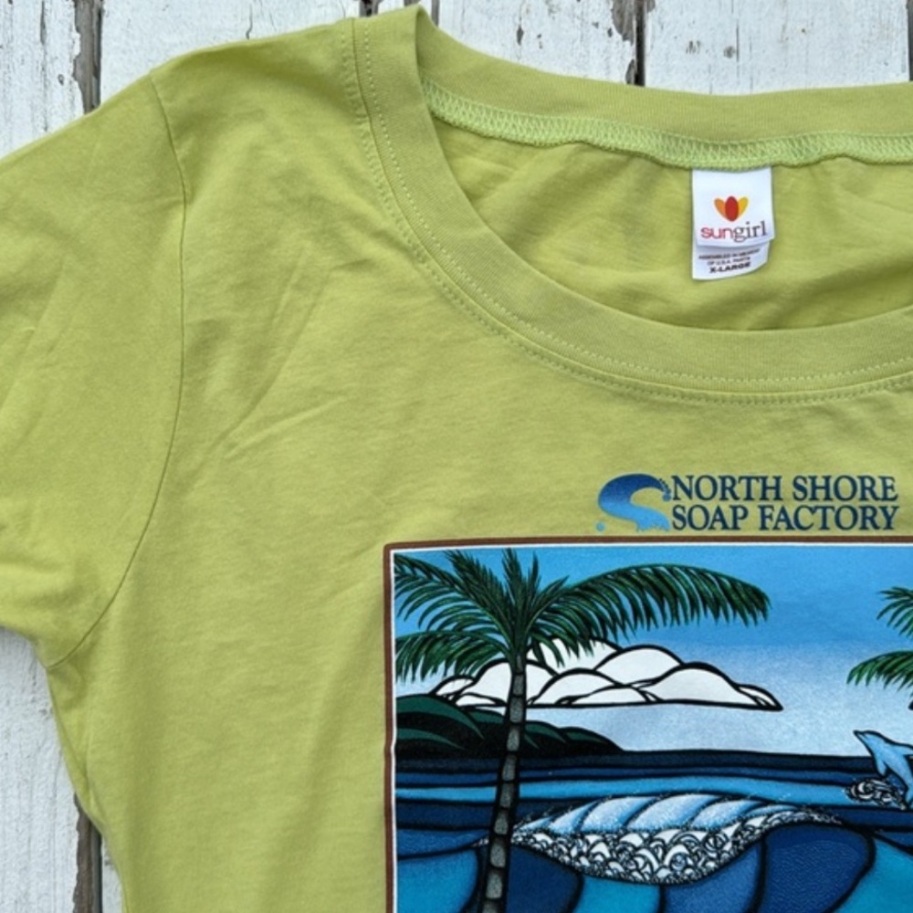 Rare Heather Brown Graphics Limited Edition Surf Tee